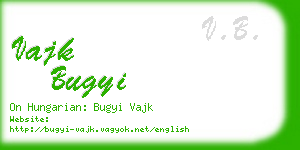 vajk bugyi business card